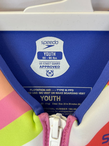 Speedo Youth PFD Life Jacket Vest (TARGET) - Pink Parasol (NEW) Youth 50-90lbs