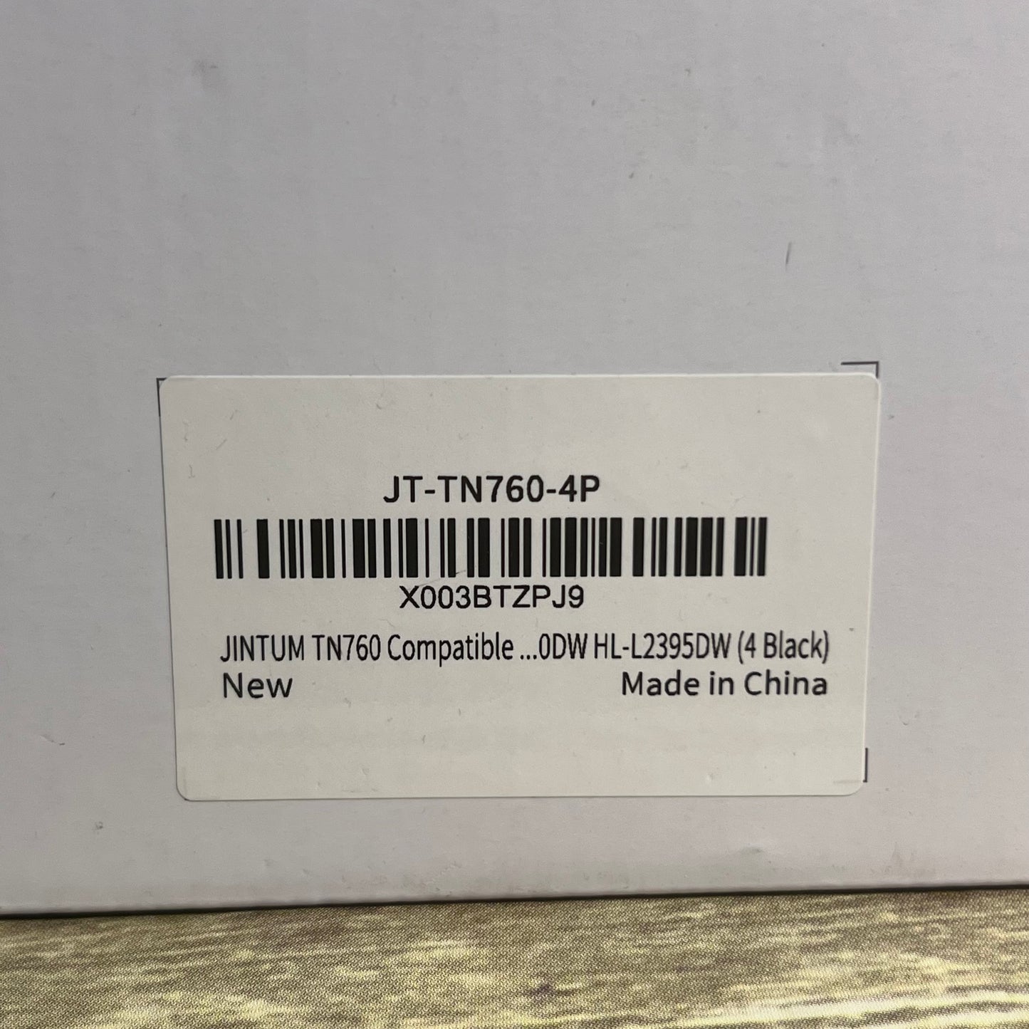 New JINTUM Replacement Cartridge Series TN760 Compatible Toner (4 Black) Exp. 6/25