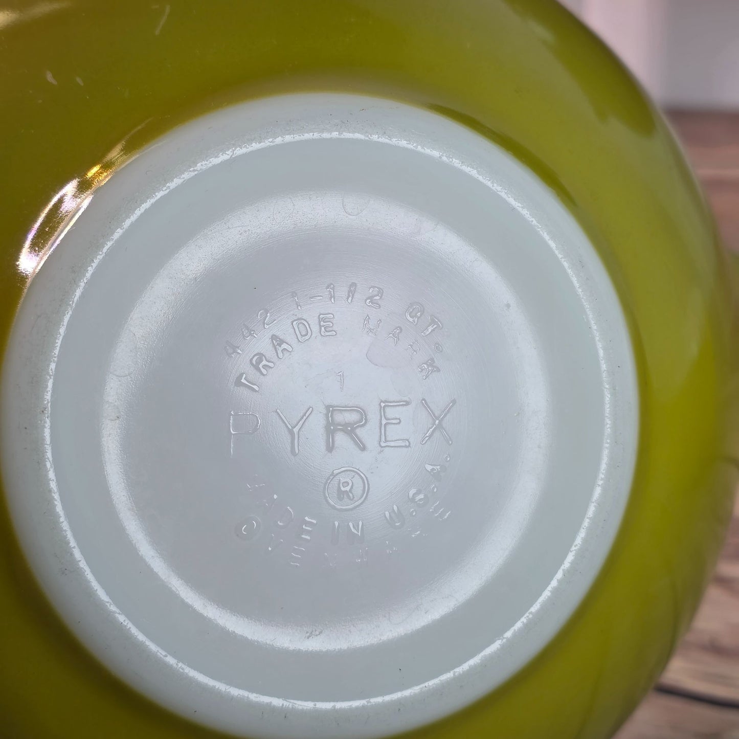 Pyrex Verde Green Cinderella Nesting Glass Bowls Set Of 3