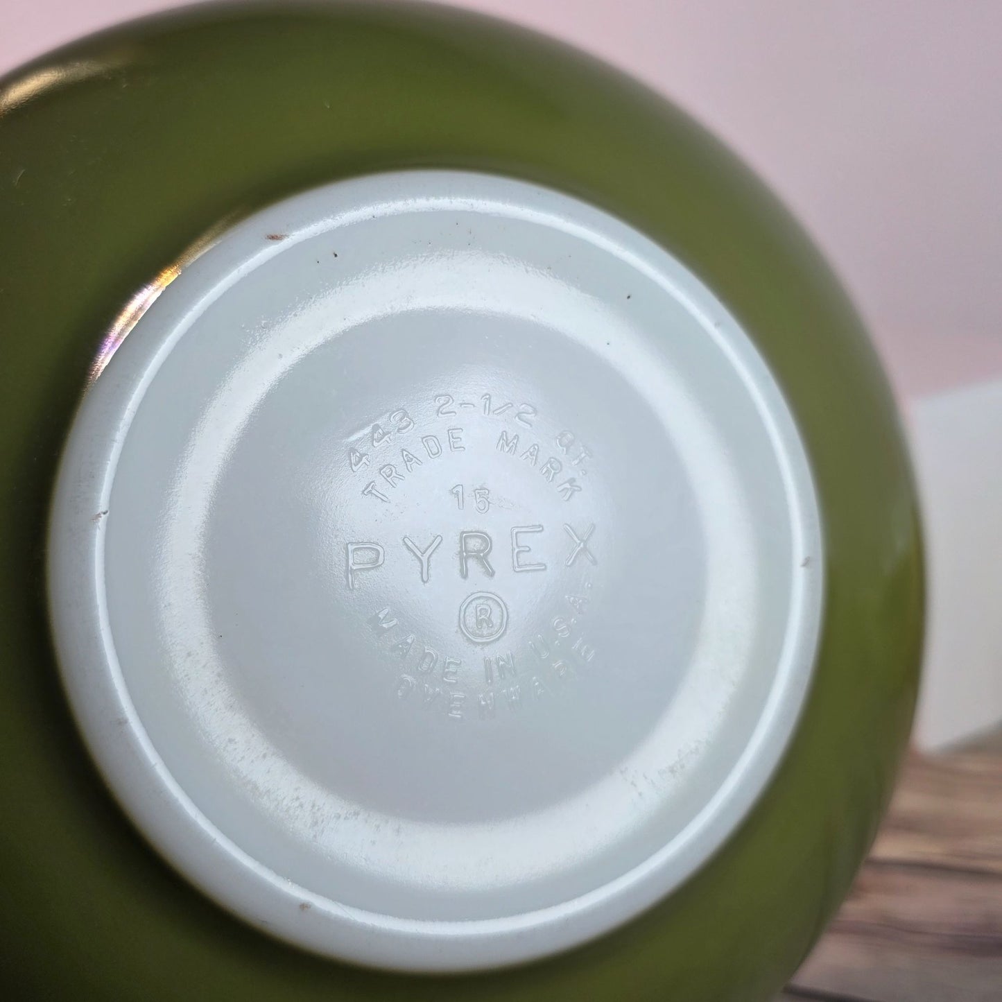 Pyrex Verde Green Cinderella Nesting Glass Bowls Set Of 3