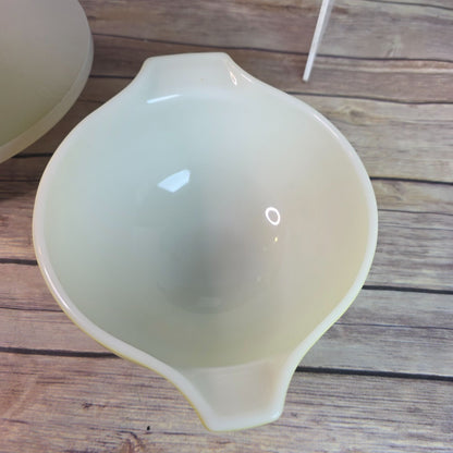 Pyrex Verde Green Cinderella Nesting Glass Bowls Set Of 3