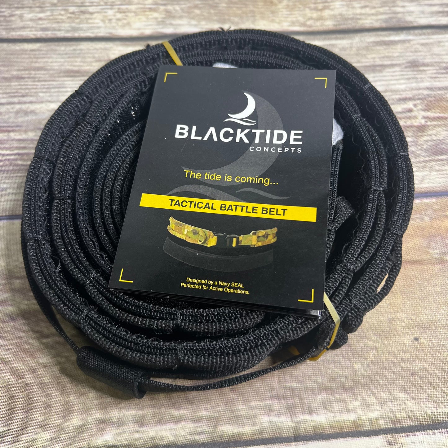 BLACKTIDE Concepts Nylon Tactical Battle Belt Black BTC-NGBELT-BLK-L