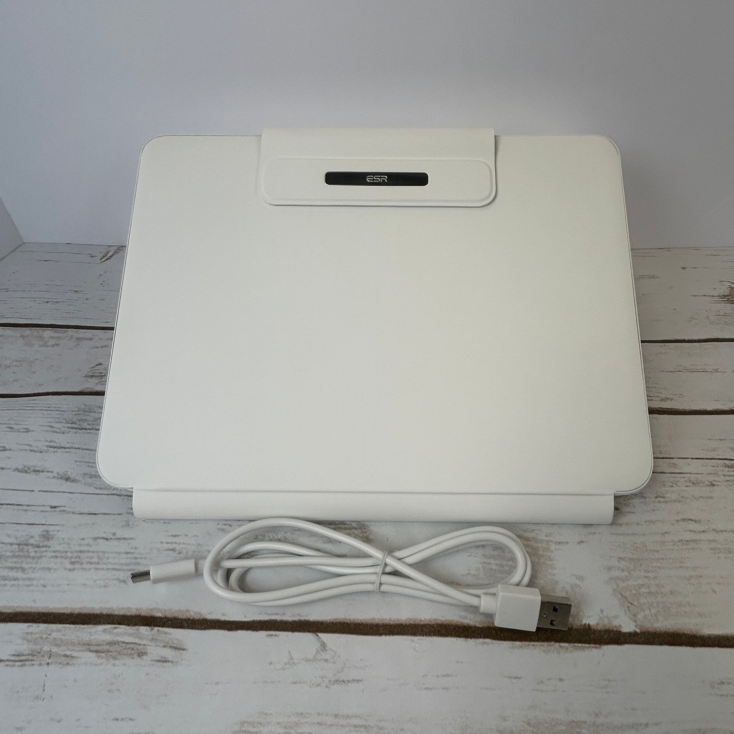 New ESR iPad Pro 11 Inch Case with Keyboard (M4, 2024), iPad Pro 11(5th Gen) Keyboard Case with Easy-Set Magnetic Stand, Portrait/Landscape Modes, Removable Protective Case, Rebound 360 Series, White