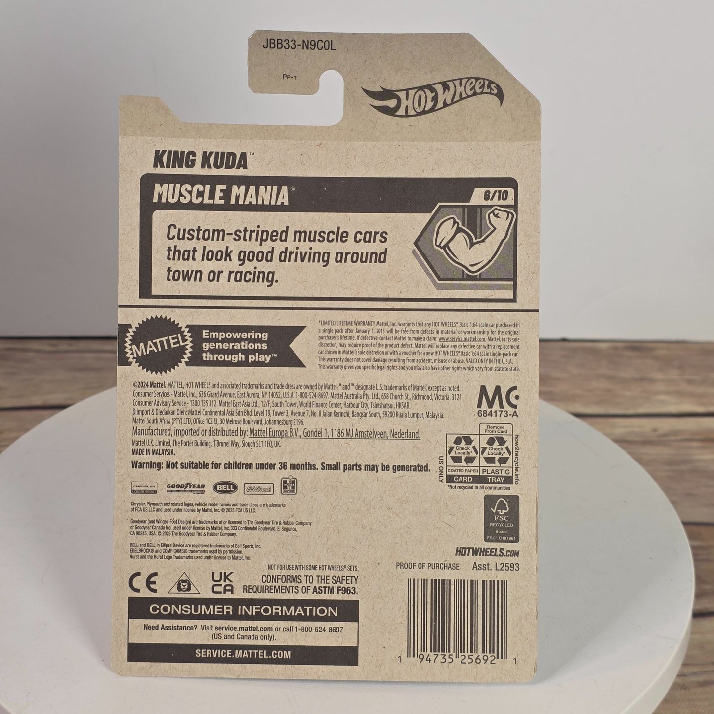 Hot Wheels King Kuda Muscle Mania 6/10 Die-Cast Car