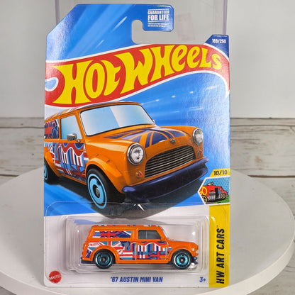 Hot Wheels 67 Austin Mini Van Die-Cast Car