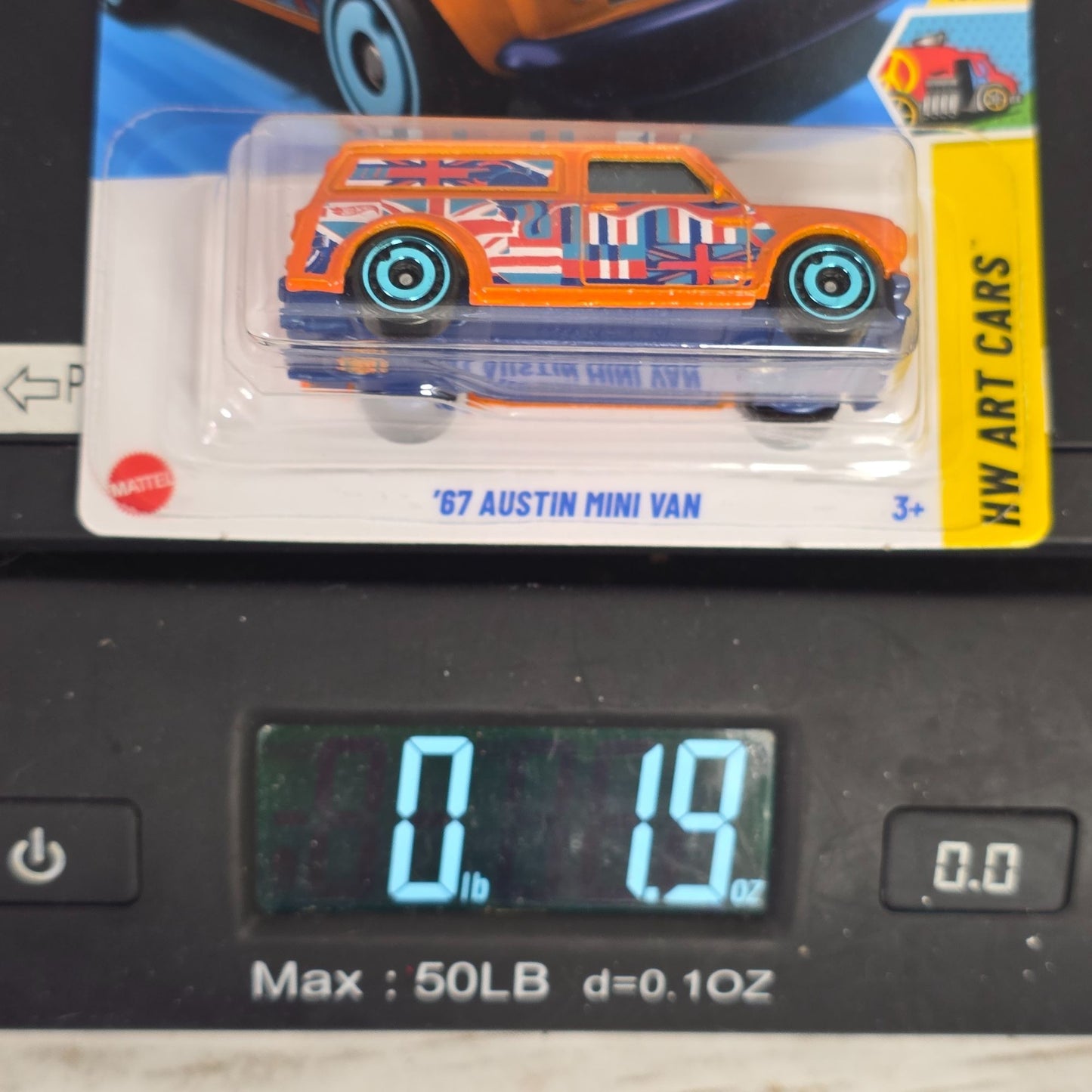 Hot Wheels 67 Austin Mini Van Die-Cast Car