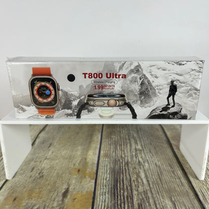 T800 Ultra Smartwatch Wireless Charging Bluetooth Waterproof Titanium Color Case