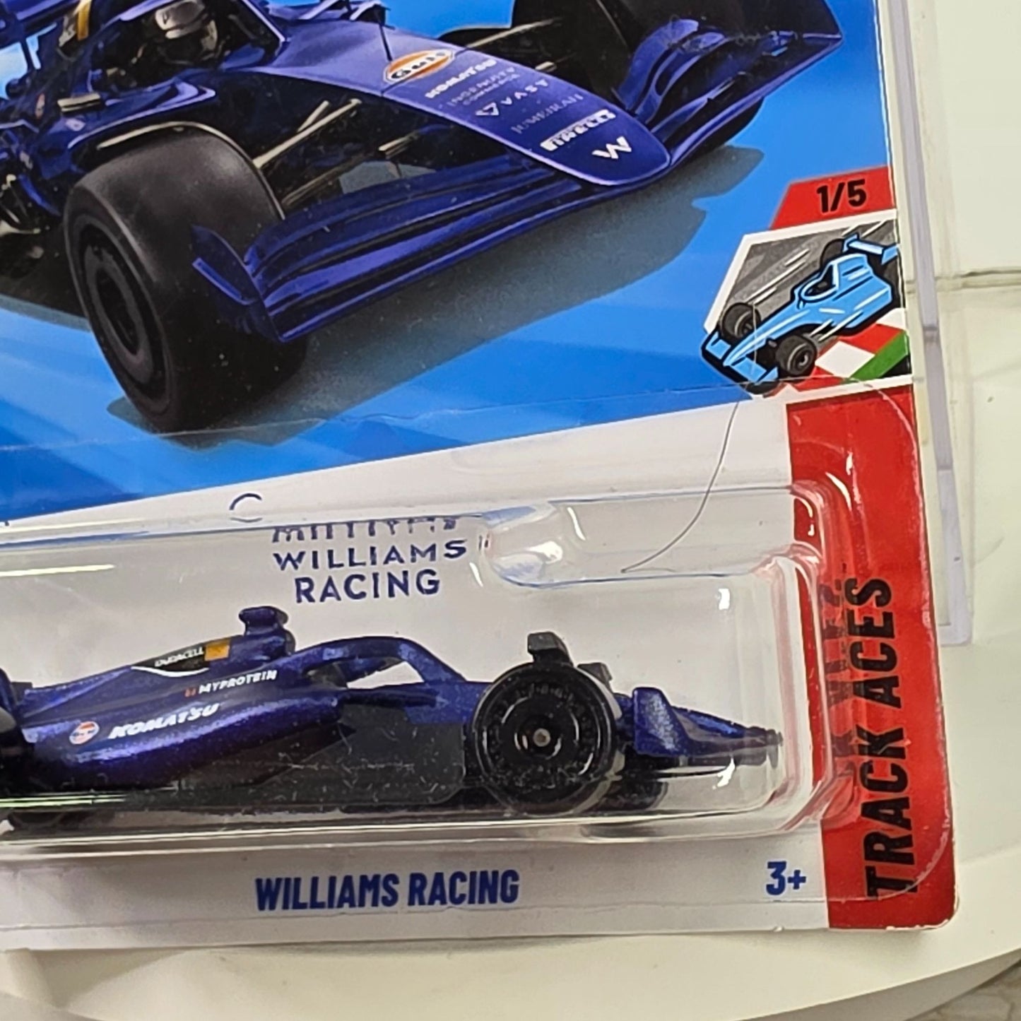 Hot Wheels Formula 1 Williams Racing Die-Cast Car 59/250 Collectible Track Stars New For 2025 Blue