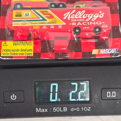 NASCAR 50th Anniversary Die Cast Replica 1:144 Scale Stock Car & Team Transporter - Kelloggs Racing Truck & Car Set