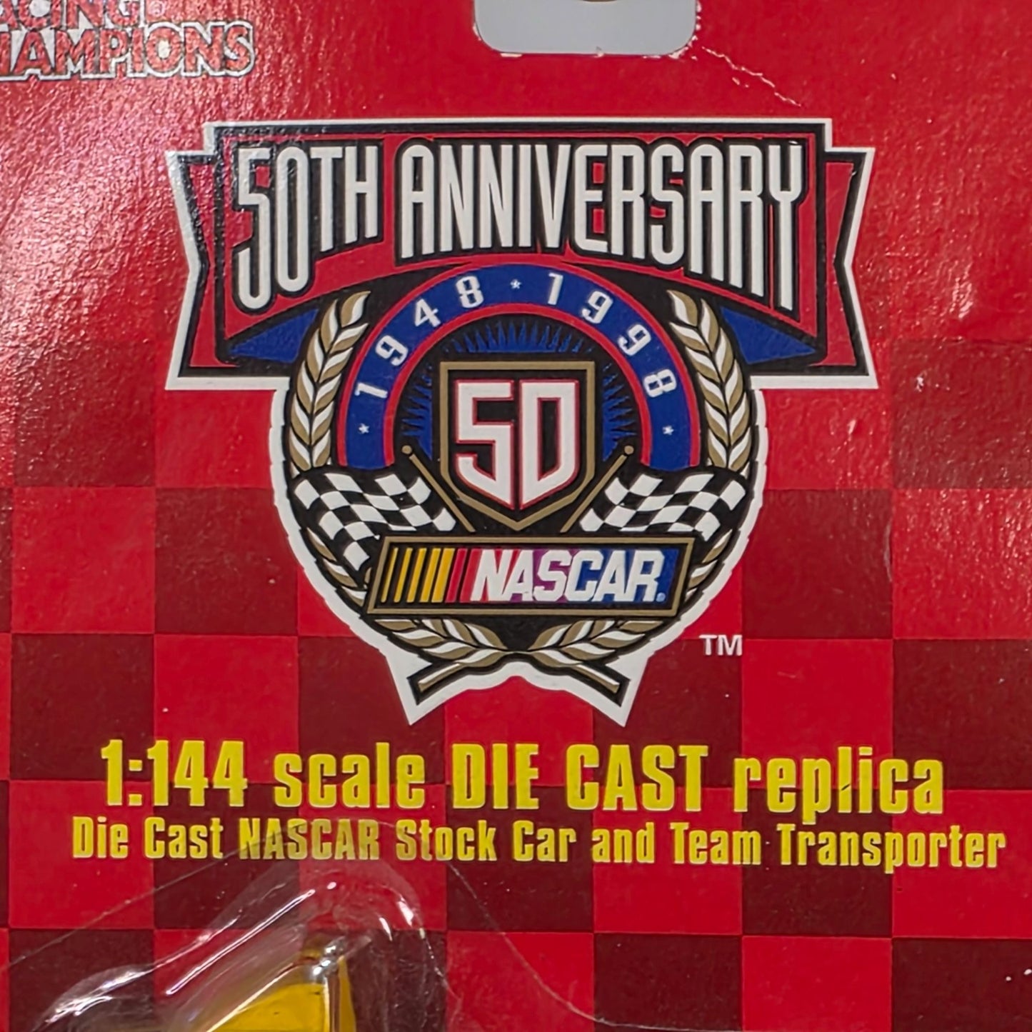 NASCAR 50th Anniversary Die Cast Replica 1:144 Scale Stock Car & Team Transporter - Kelloggs Racing Truck & Car Set