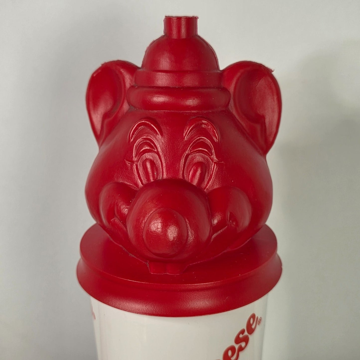 Vintage 1993 Chuck E. Cheese Souvenir Cup With Red Mouse Lid - RARE!!