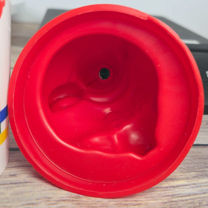 Vintage 1993 Chuck E. Cheese Souvenir Cup With Red Mouse Lid - RARE!!