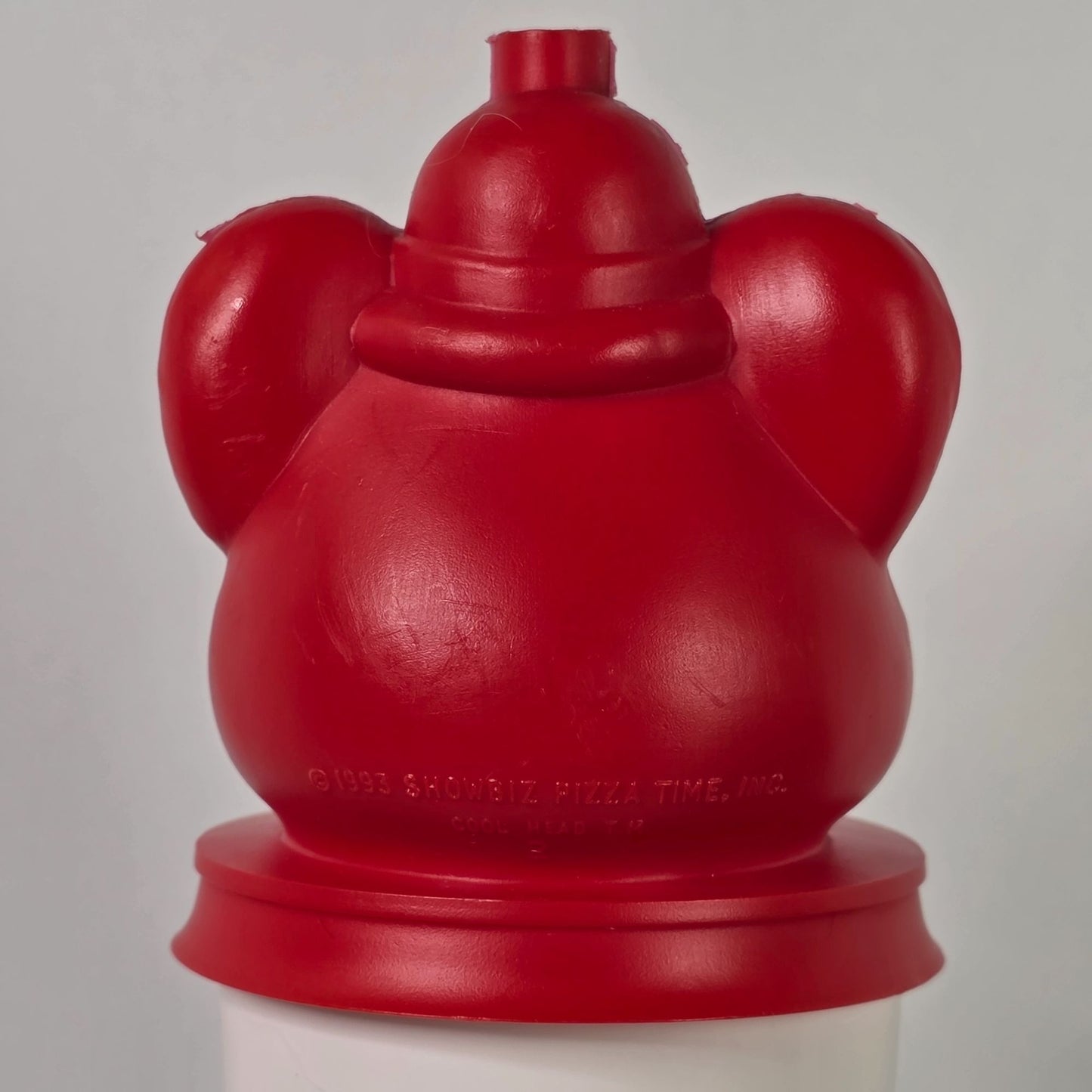 Vintage 1993 Chuck E. Cheese Souvenir Cup With Red Mouse Lid - RARE!!