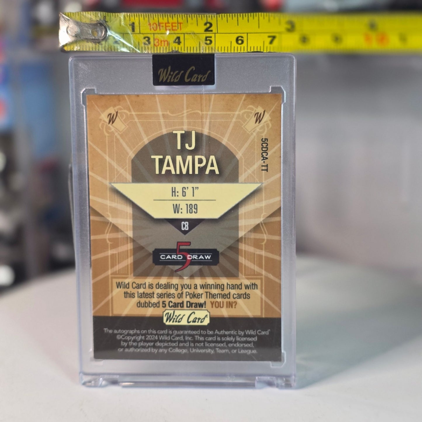 2024 Wild Card TJ Tampa 2/4 Orange Green Foil On-Card Auto Rookie RC Ravens