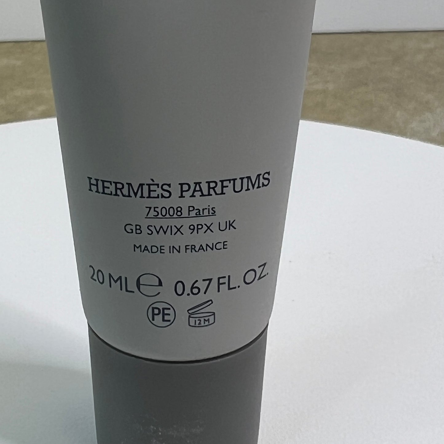 Hermes Paris Men’s H24 Eau de Toilette Fantaisie Etriers Cologne Fragrance Set Small Travel Size Empty