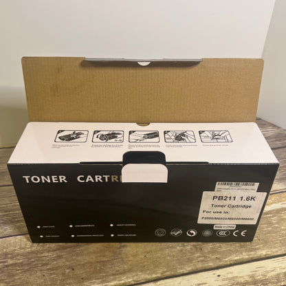 NIB New EUVIVI Compatible PB-211 Toner Cartridge Replacement for Pantum PB211 PB-211EV Toner for Pantum M6500/M6550/M6600/P2500 (Black, 1-Pack)