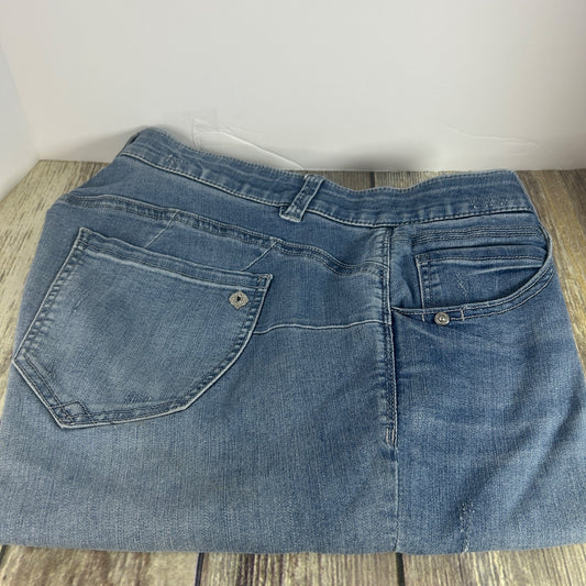 Democracy Womens "Ab"Solution 16WP Denim Shorts Light Wash Blue Jeans