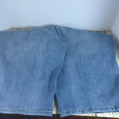 Democracy Womens "Ab"Solution 16WP Denim Shorts Light Wash Blue Jeans