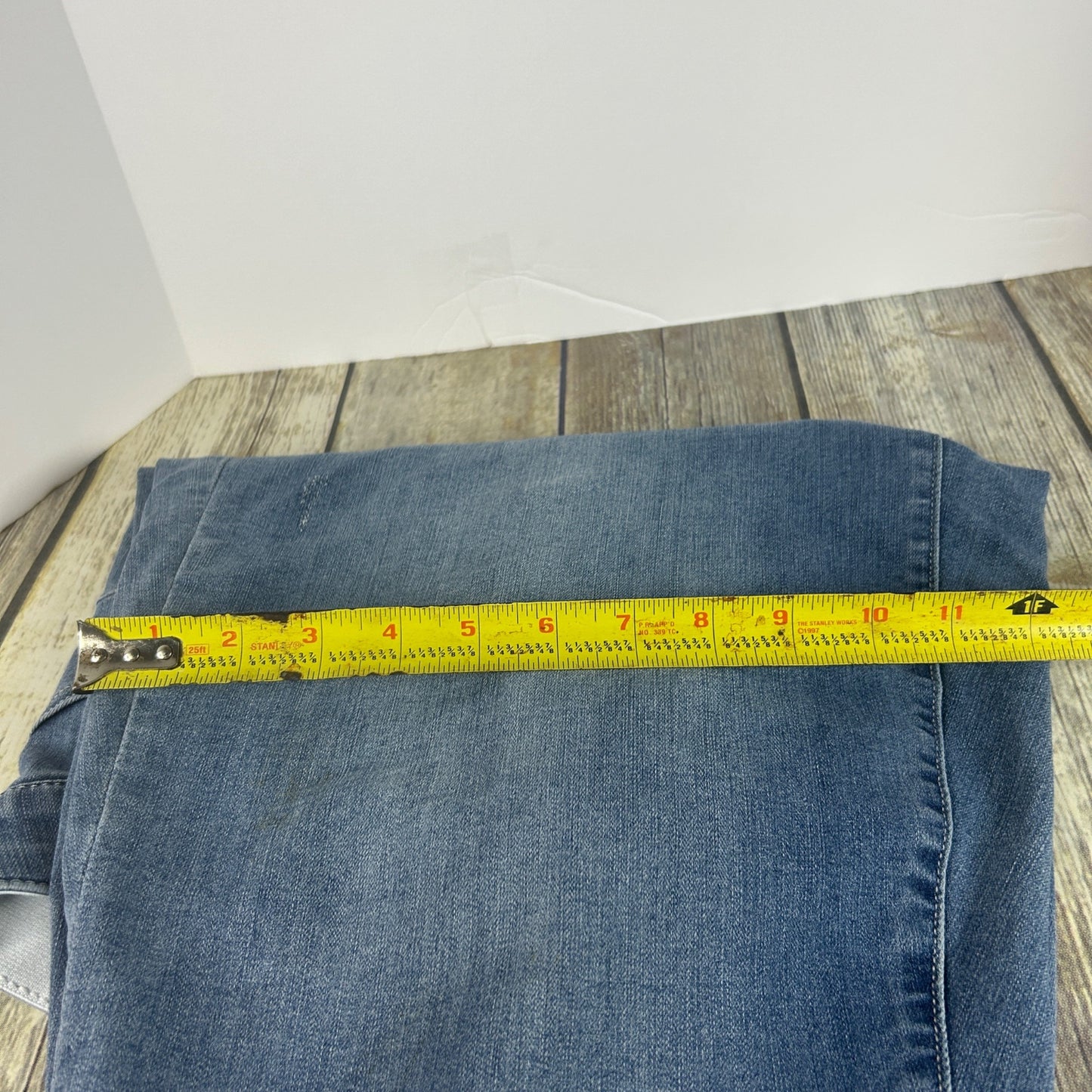 Democracy Womens "Ab"Solution 16WP Denim Shorts Light Wash Blue Jeans