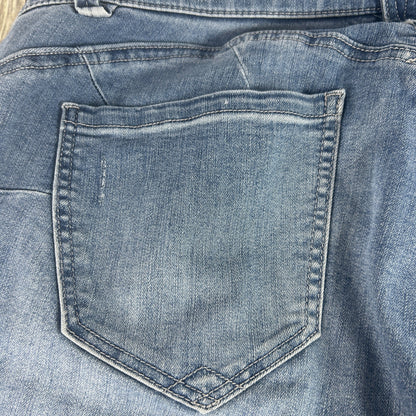 Democracy Womens "Ab"Solution 16WP Denim Shorts Light Wash Blue Jeans