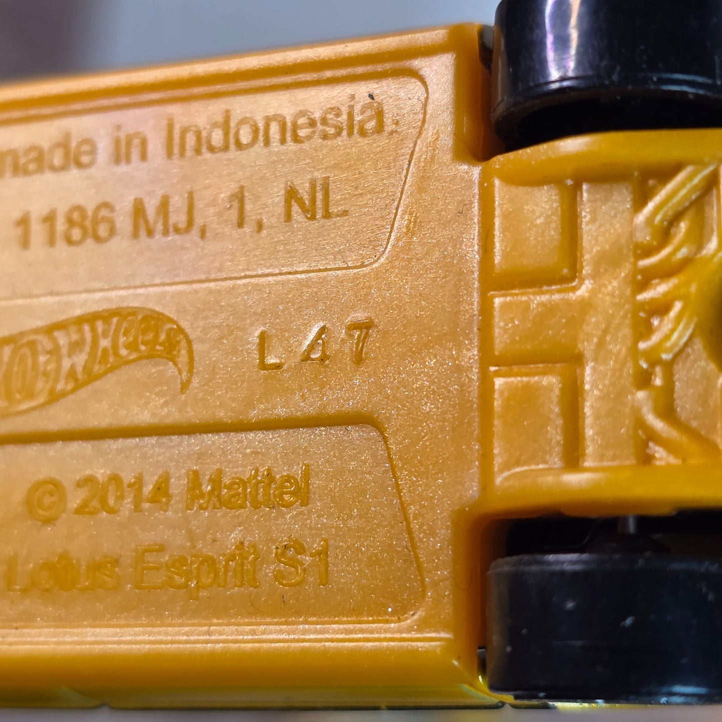 Hot Wheels Yellow Lotus Esprit Die-Cast Car Model