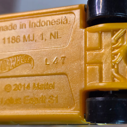 Hot Wheels Yellow Lotus Esprit Die-Cast Car Model