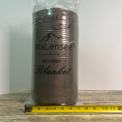 New WaLensee Soft Microfiber Blanket Queen Size Brown