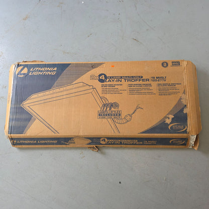 Lithonia Lighting 2x4 4-Lamp Multi-Volt Lay-In Troffer T8 MVOLT 120-277V