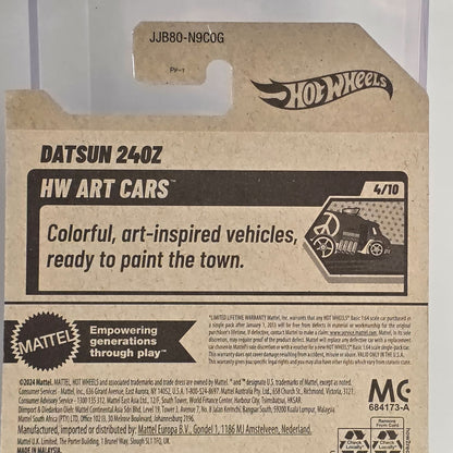 Hot Wheels Datsun 240Z Blue New Art Cars 62/250 Limited Edition Die-Cast Model