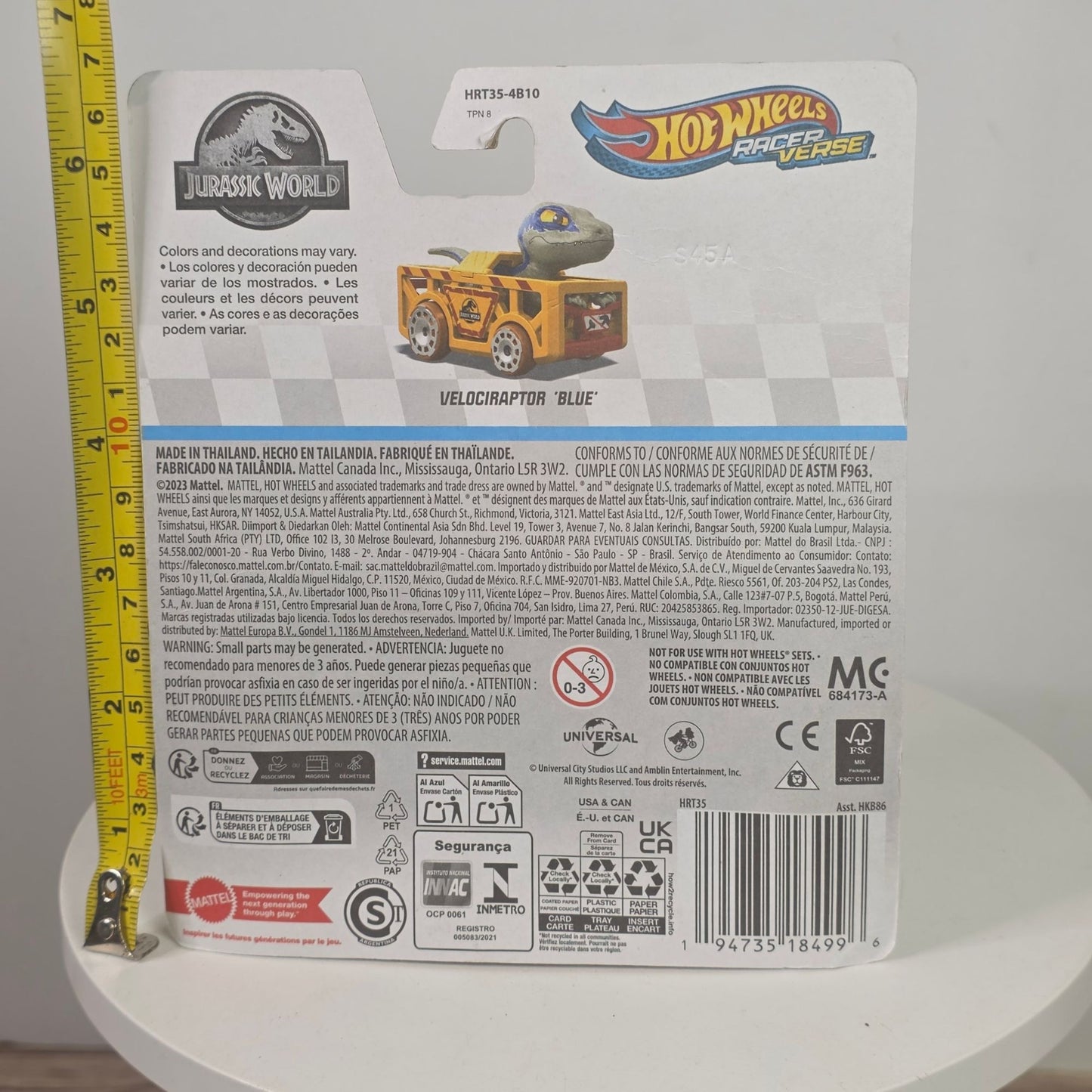 2024 Hot Wheels Racer Verse Jurassic World Velociraptor