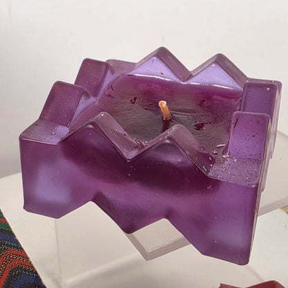 Missoni Les Chandelies Parfumees Zigzag Candles 2-Pack Rouge & Violette 1.2" Each One Candle Damaged