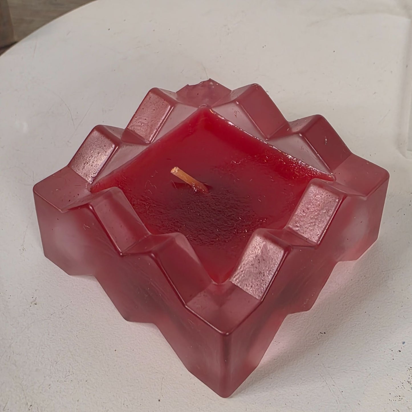 Missoni Les Chandelies Parfumees Zigzag Candles 2-Pack Rouge & Violette 1.2" Each One Candle Damaged