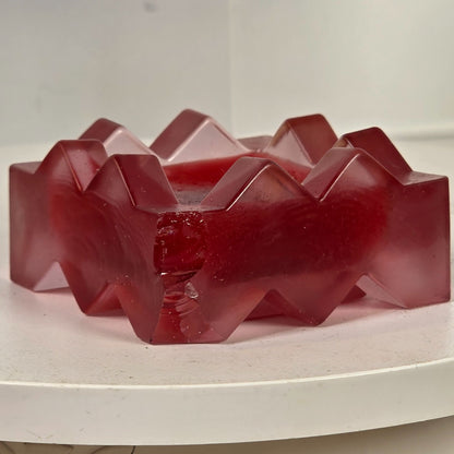 Missoni Les Chandelies Parfumees Zigzag Candles 2-Pack Rouge & Violette 1.2" Each One Candle Damaged