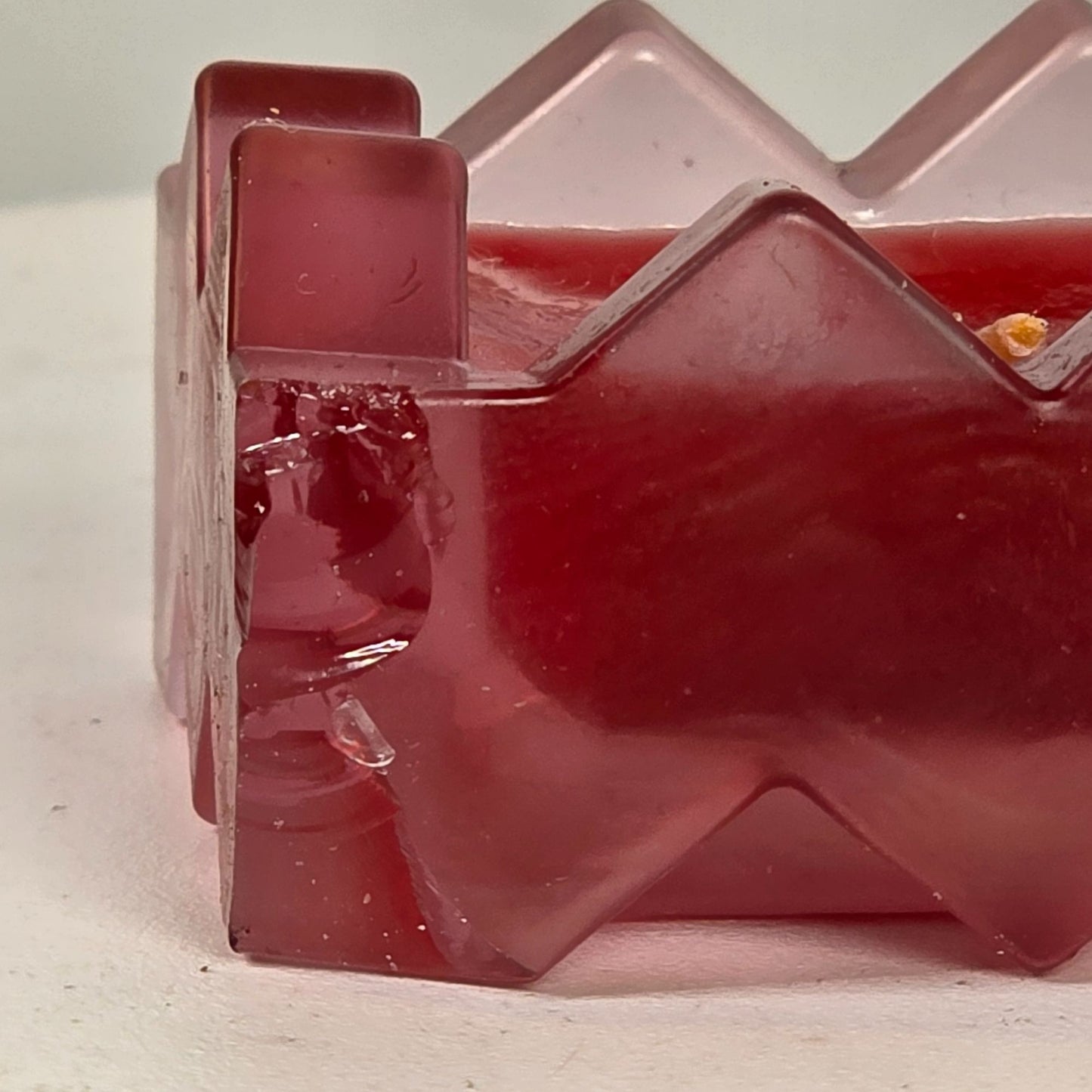 Missoni Les Chandelies Parfumees Zigzag Candles 2-Pack Rouge & Violette 1.2" Each One Candle Damaged