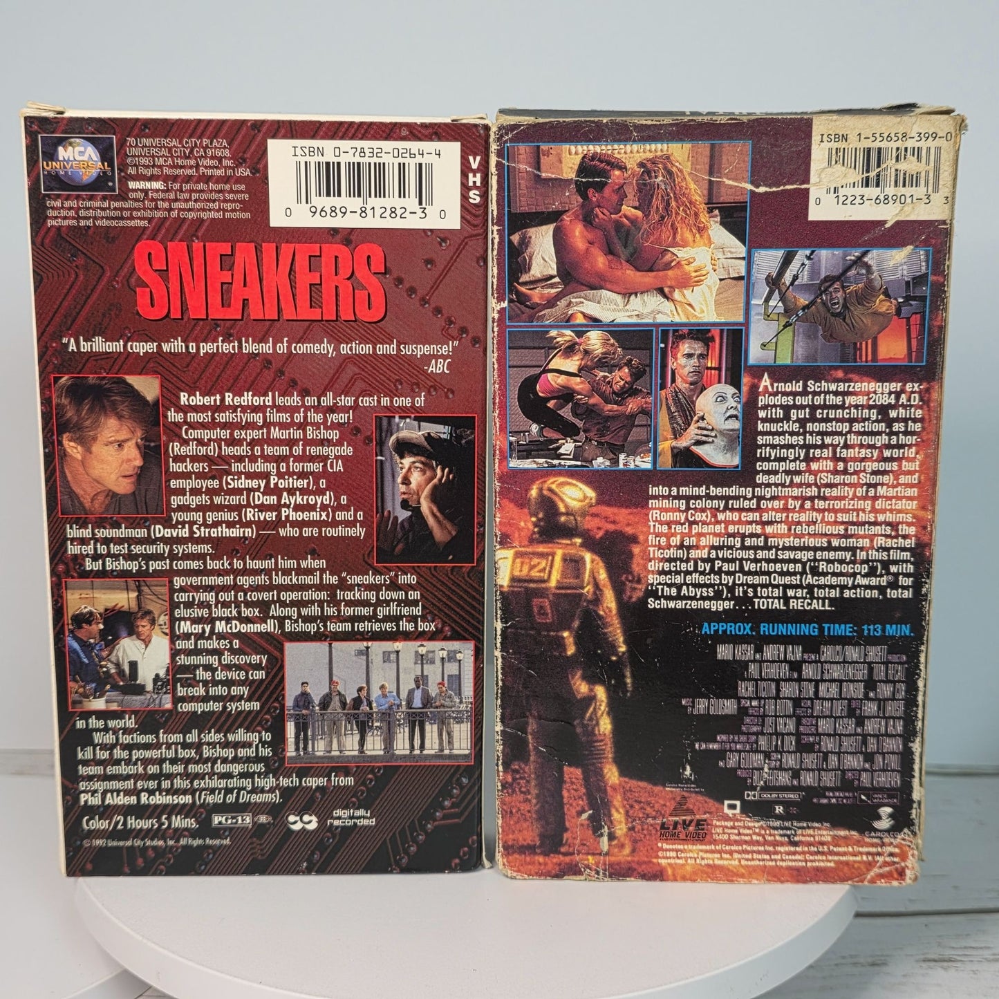 Vintage Action VHS Movie Lot - Die Hard 2 Above The Law Sneakers Total Recall & More