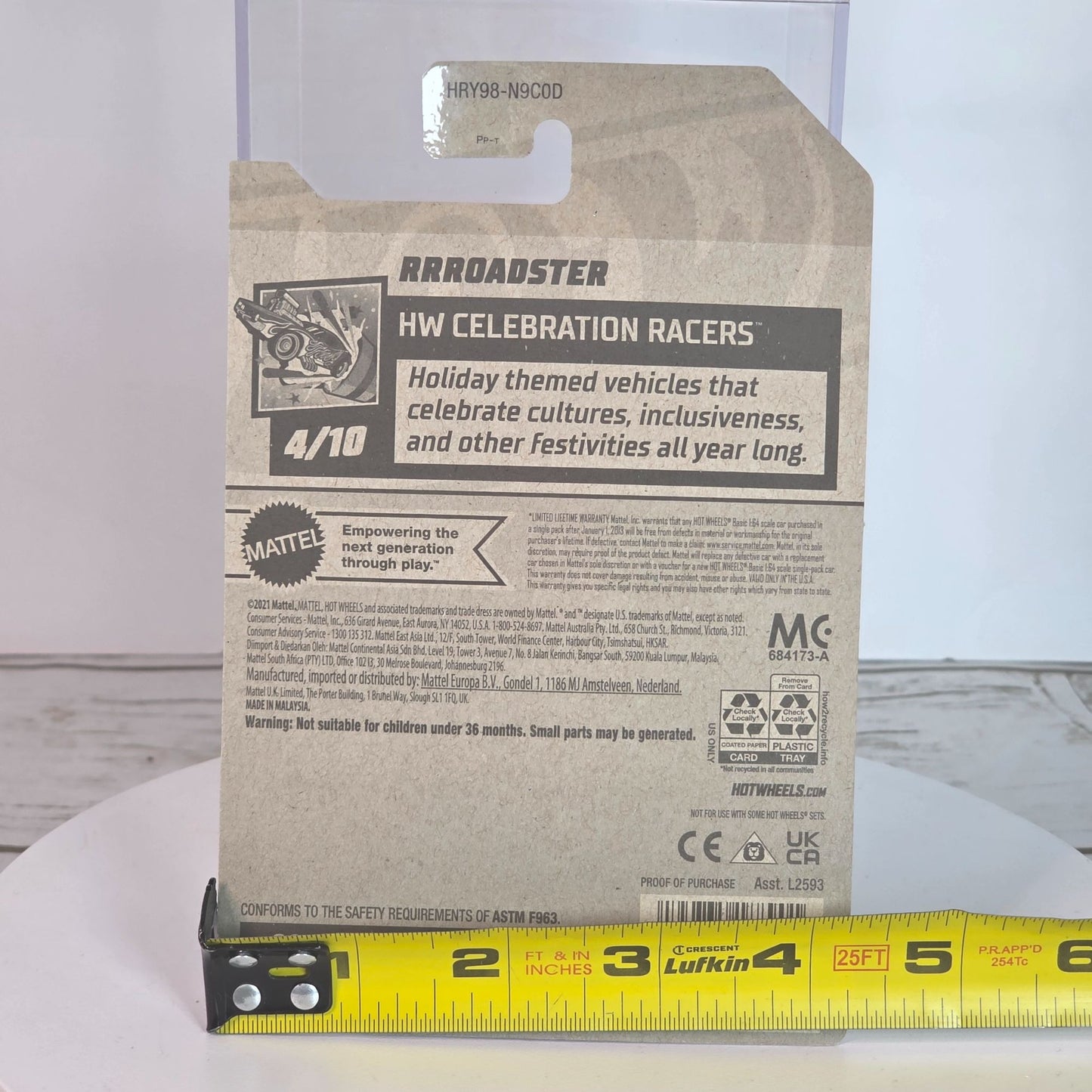 Hot Wheels 2024 International Womens Day Rrroadster Die-Cast Car