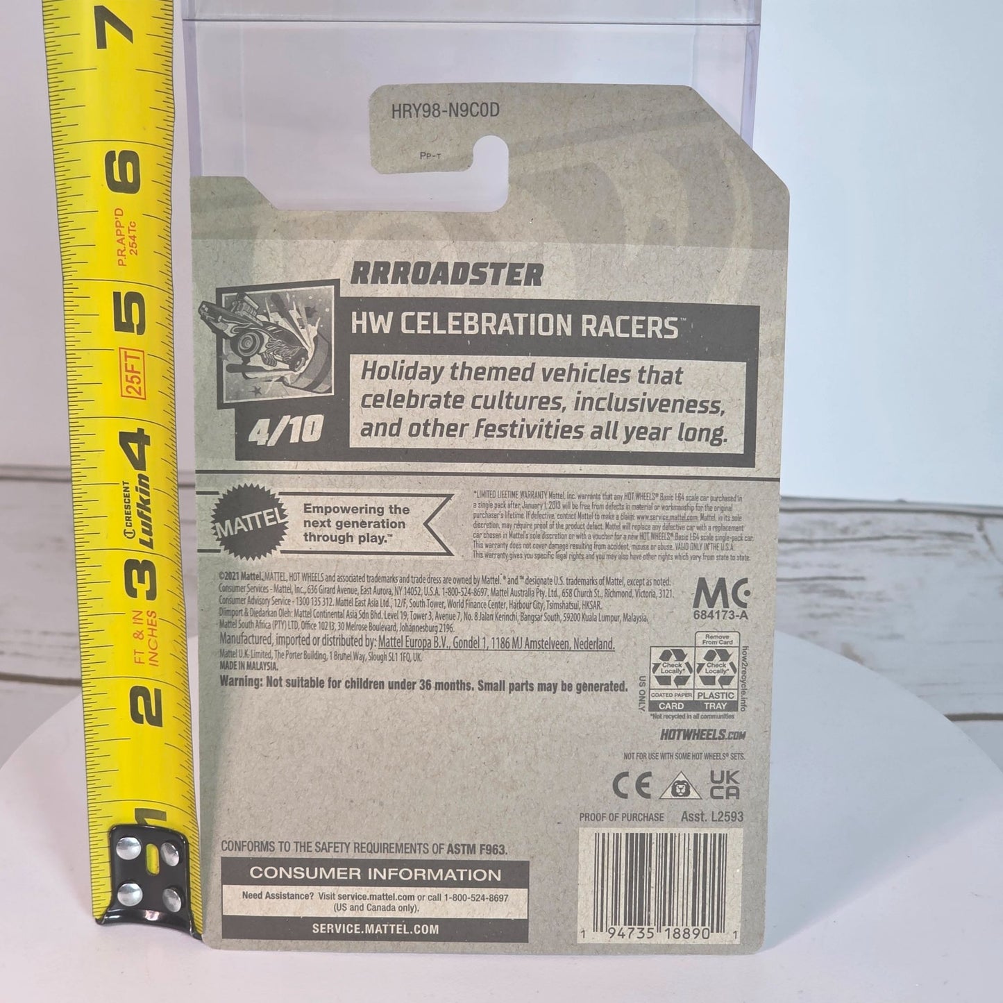 Hot Wheels 2024 International Womens Day Rrroadster Die-Cast Car