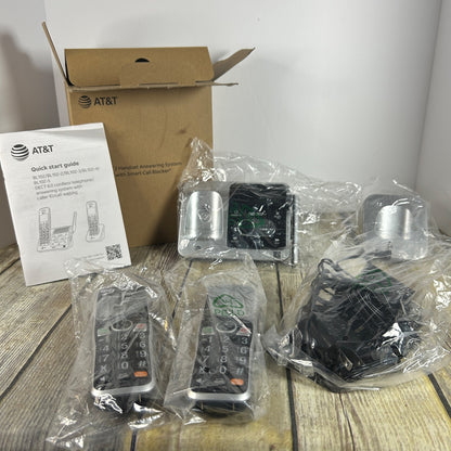 AT&T BL102-2 DECT 6.0 Cordless 2-Handset Phone W/Answering Machine Call Blocking & Caller ID Announcer