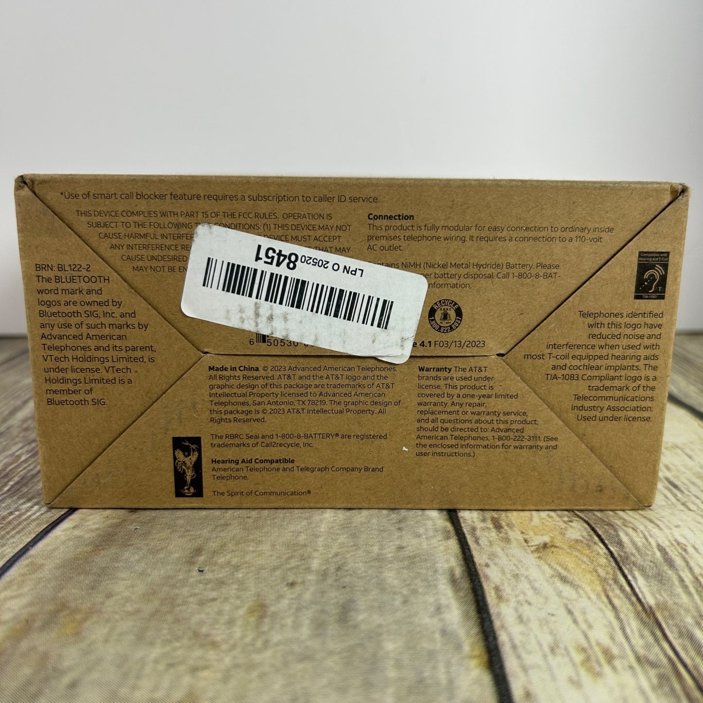 AT&T BL102-2 DECT 6.0 Cordless 2-Handset Phone W/Answering Machine Call Blocking & Caller ID Announcer