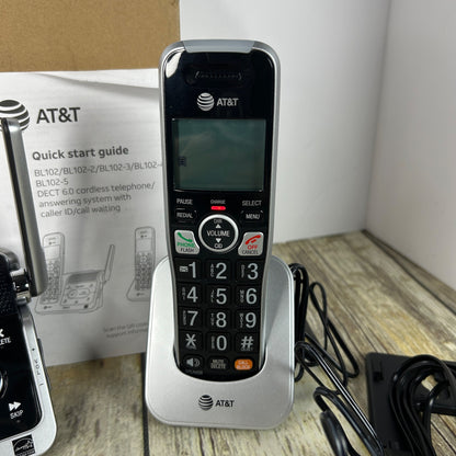 AT&T BL102-2 DECT 6.0 Cordless 2-Handset Phone W/Answering Machine Call Blocking & Caller ID Announcer