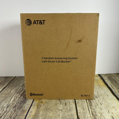AT&T BL102-2 DECT 6.0 Cordless 2-Handset Phone W/Answering Machine Call Blocking & Caller ID Announcer