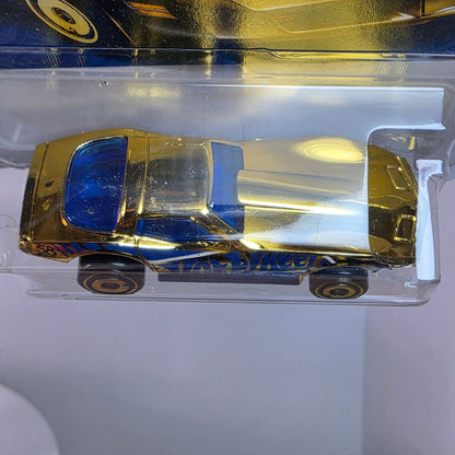 Corvette Stingray * CHASE * 2025 Hot Wheels 58th Anniversary Blue & Gold Chrome