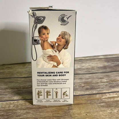 NIOB New Aqua Home Group Universal High Performance Shower Filter Chrome X0031TSIBB