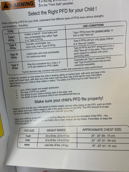 NWT New Speedo Infant Under 30lbs PFD Life Jacket Vest - Bee Cool