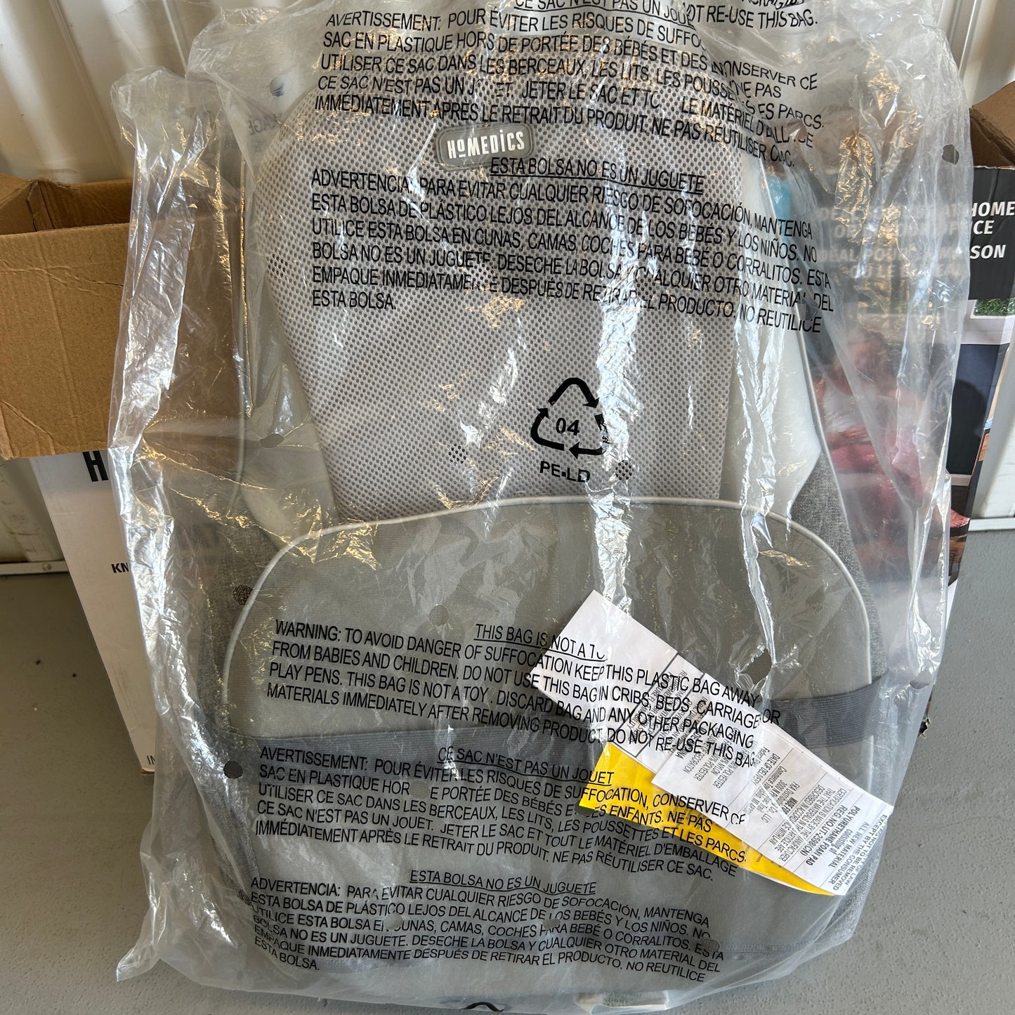 HoMEDICS Shiatsu Kneading & Vibration Cushion w/Heat Massager