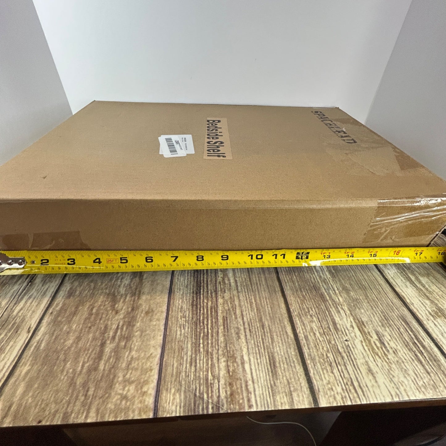 Spacelead Bedside Shelf For Bed & Top Bunk - Clip On Nightstand Snack Organizer & Floating Bed Side Table Tray In White Plastic