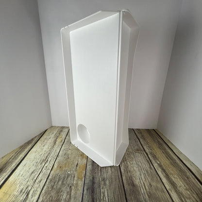 Spacelead Bedside Shelf For Bed & Top Bunk - Clip On Nightstand Snack Organizer & Floating Bed Side Table Tray In White Plastic