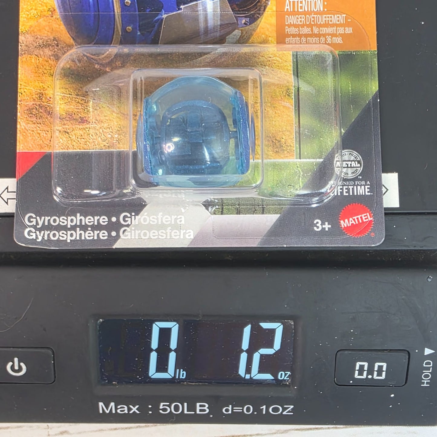 2025 Matchbox Jurassic World Rebirth Gyrosphere Toy - Blue & Clear For Kids 3+ - JGL59