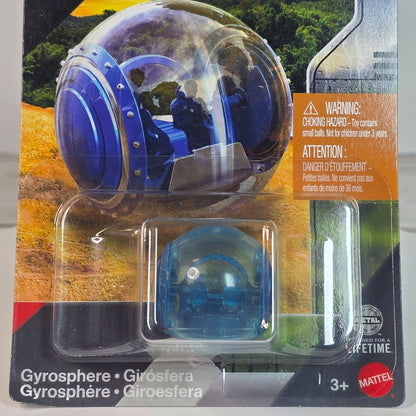 2025 Matchbox Jurassic World Rebirth Gyrosphere Toy - Blue & Clear For Kids 3+ - JGL59