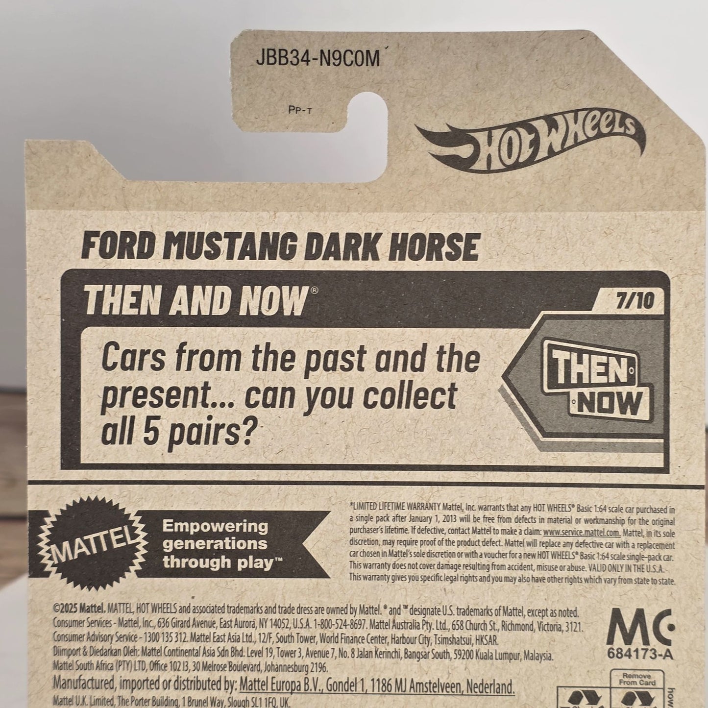 Hot Wheels Ford Mustang Dark Horse 1:64 Scale Die-Cast Car